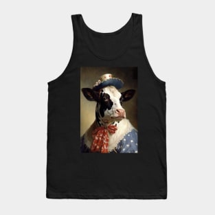 Mistress of Moo Manor - Classic Cow Portrait Tank Top